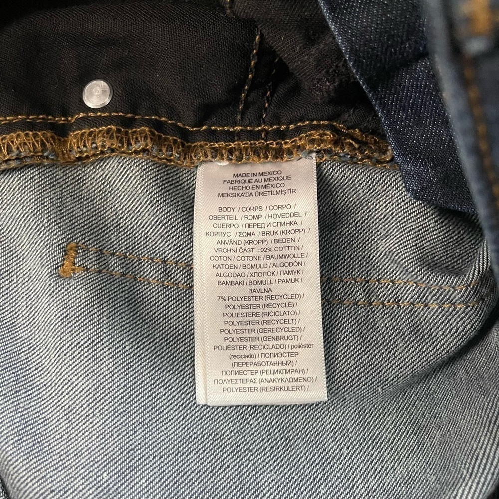 Lauren Ralph Lauren Blue Dark Wash Straight Leg Jeans  US 6 - Picture 6 of 6